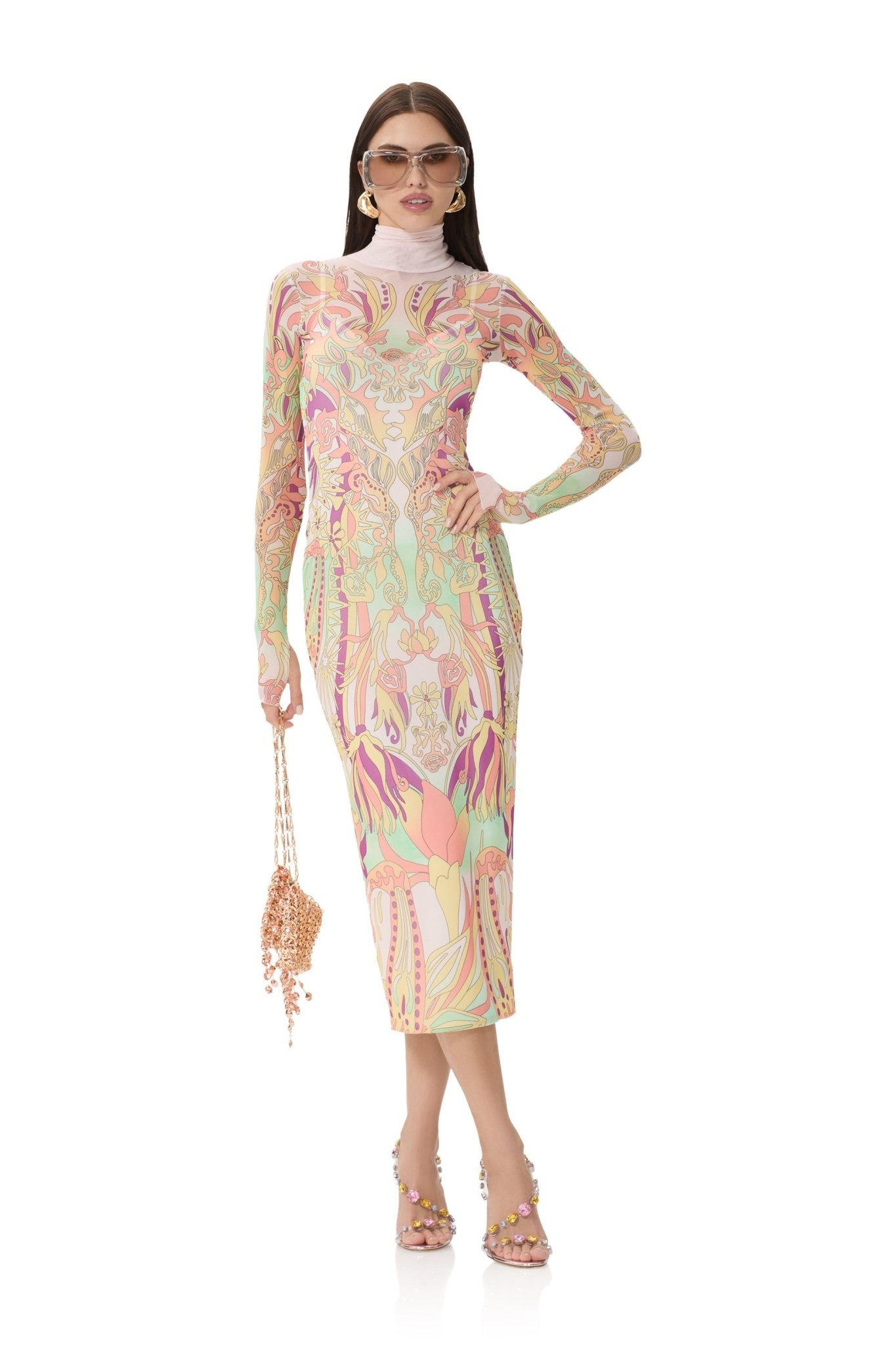 Shailene Dress - Vintage Swirl - AFRM