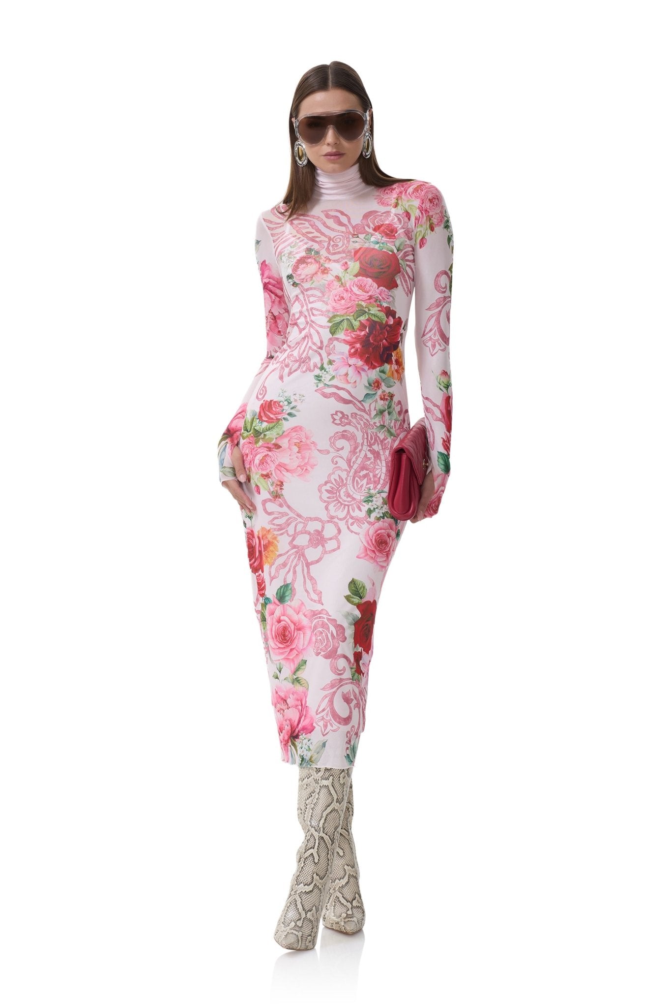 Shailene Dress - Wing Rose - AFRM