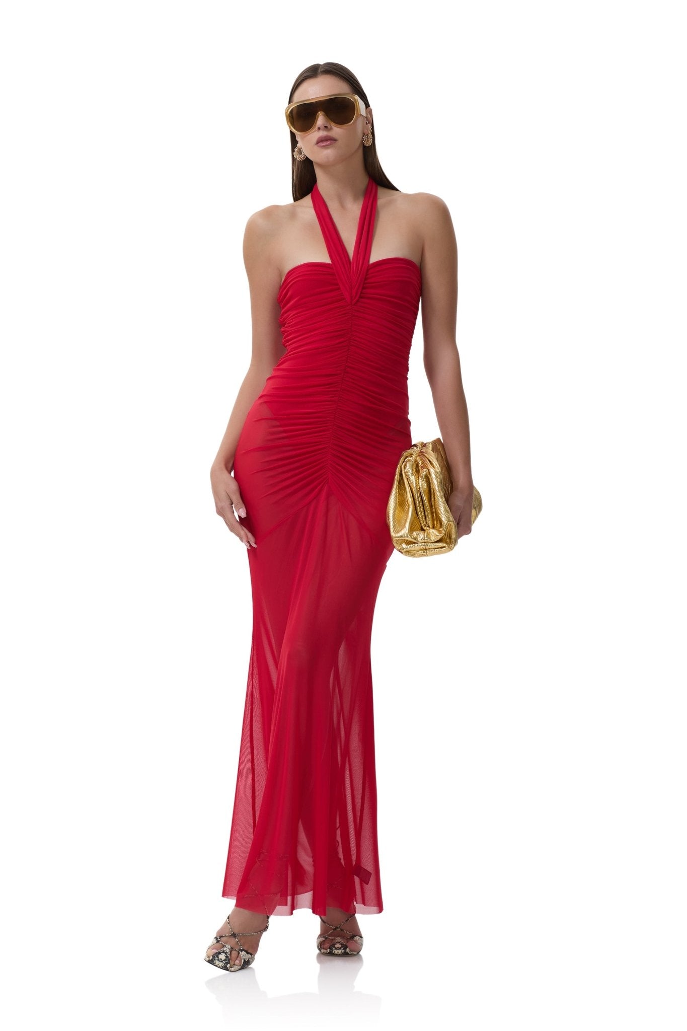 Sid Maxi Dress - Kiss Red - AFRM
