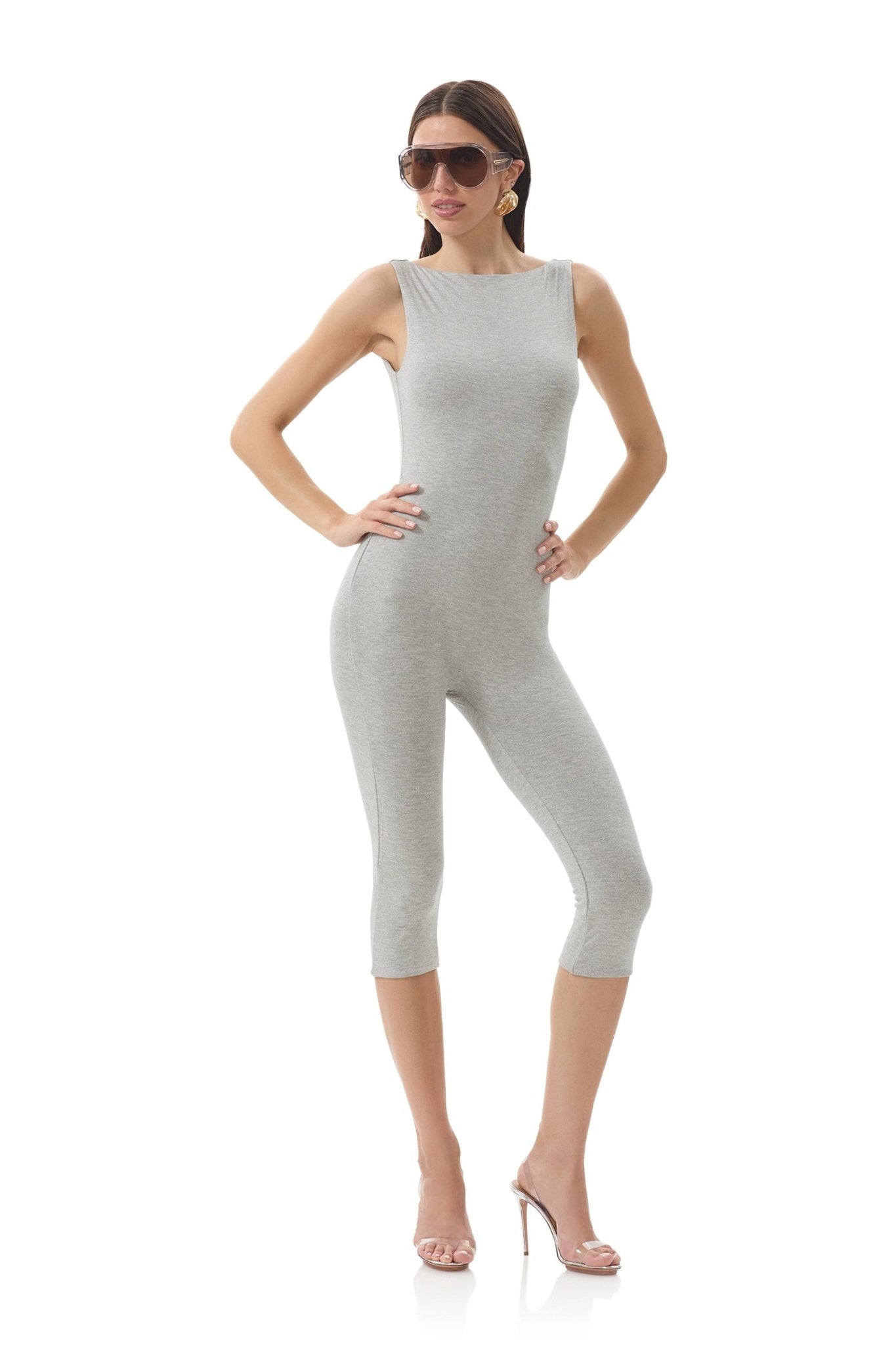 Tahlia Catsuit - Heather Grey - AFRM