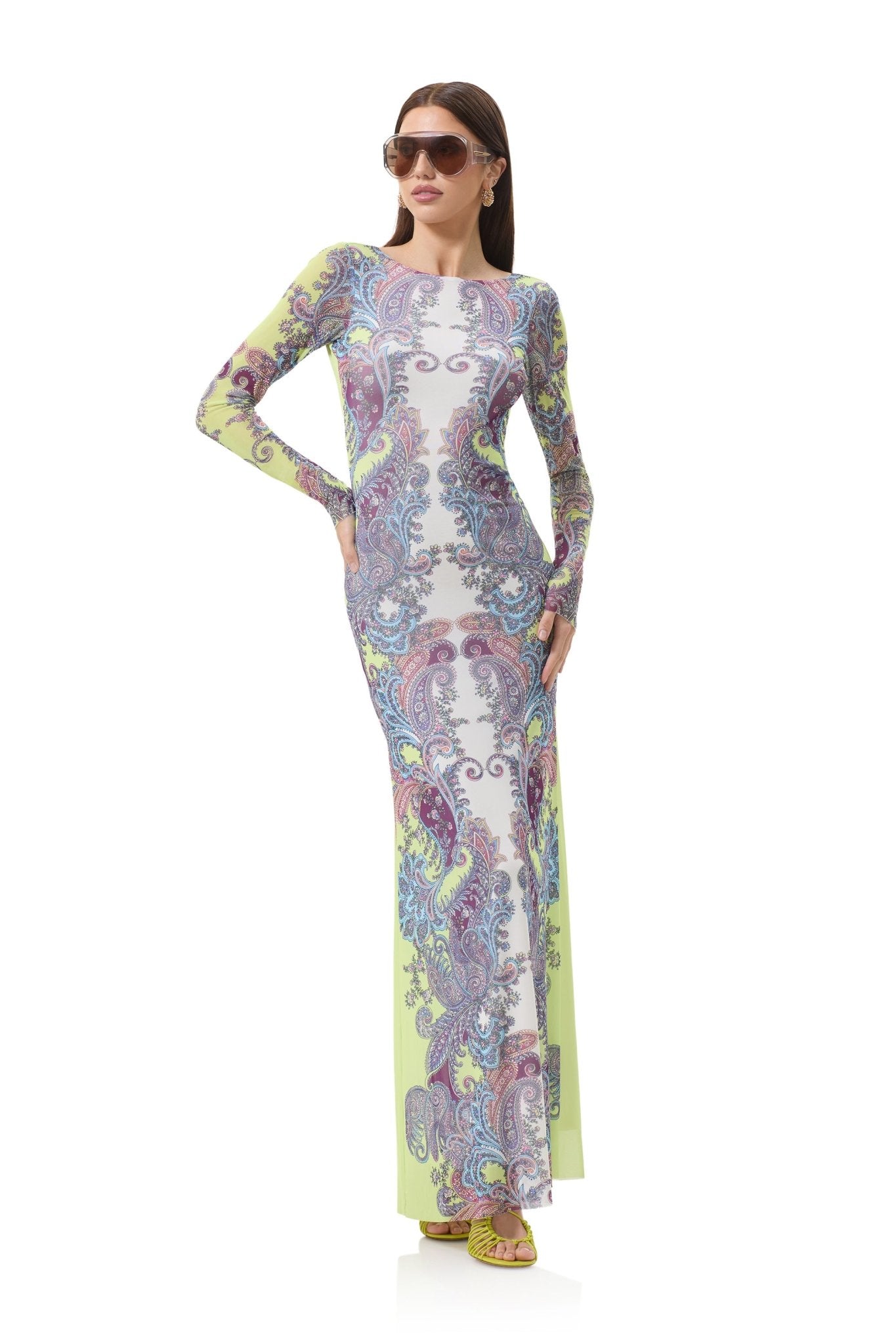 Talmo Dress - Citrus Paisley - AFRM