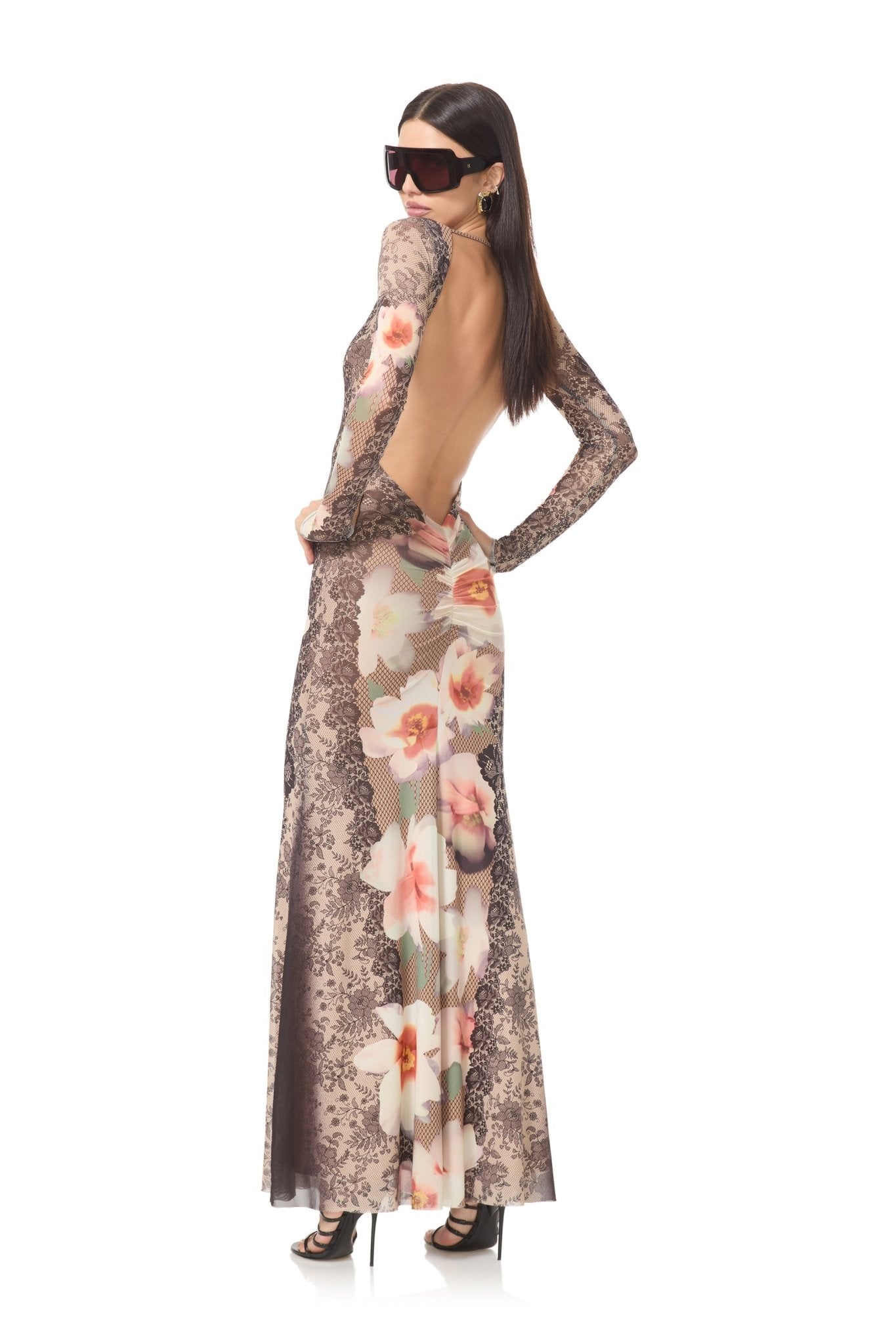 Talmo Dress - Lace Floral Mix - AFRM