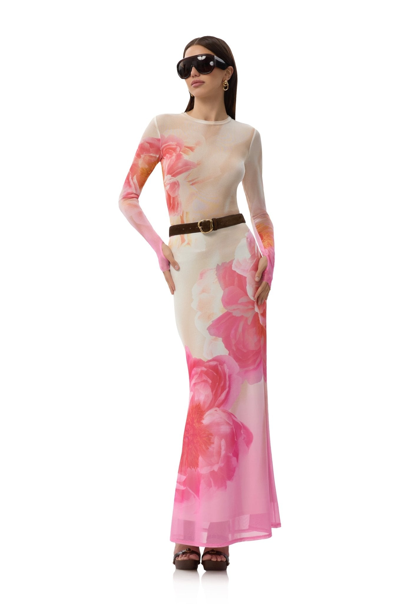 Tegan Maxi Skirt - Cloud Floral - AFRM