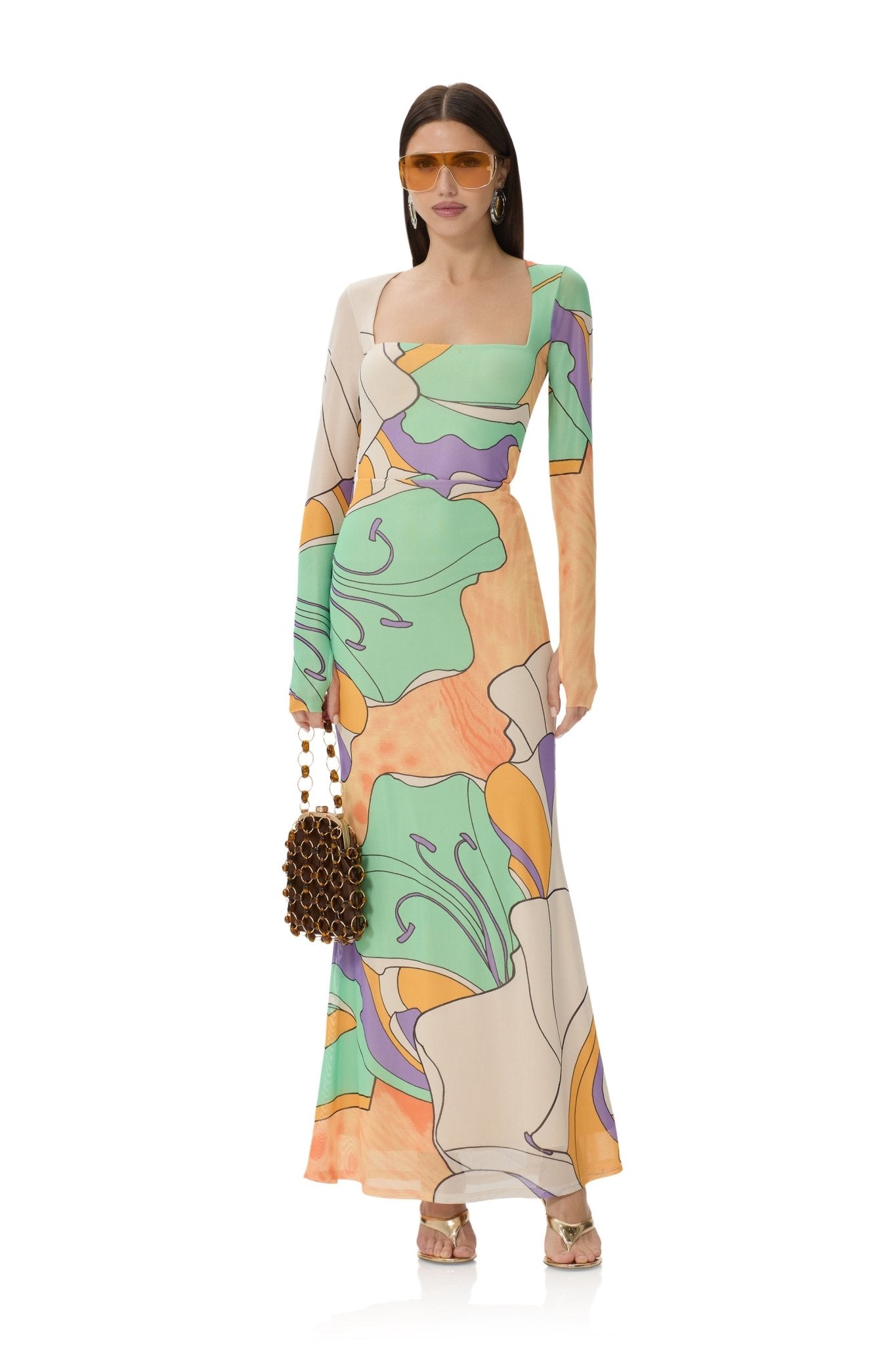 Tegan Skirt - Scarf Floral - AFRM