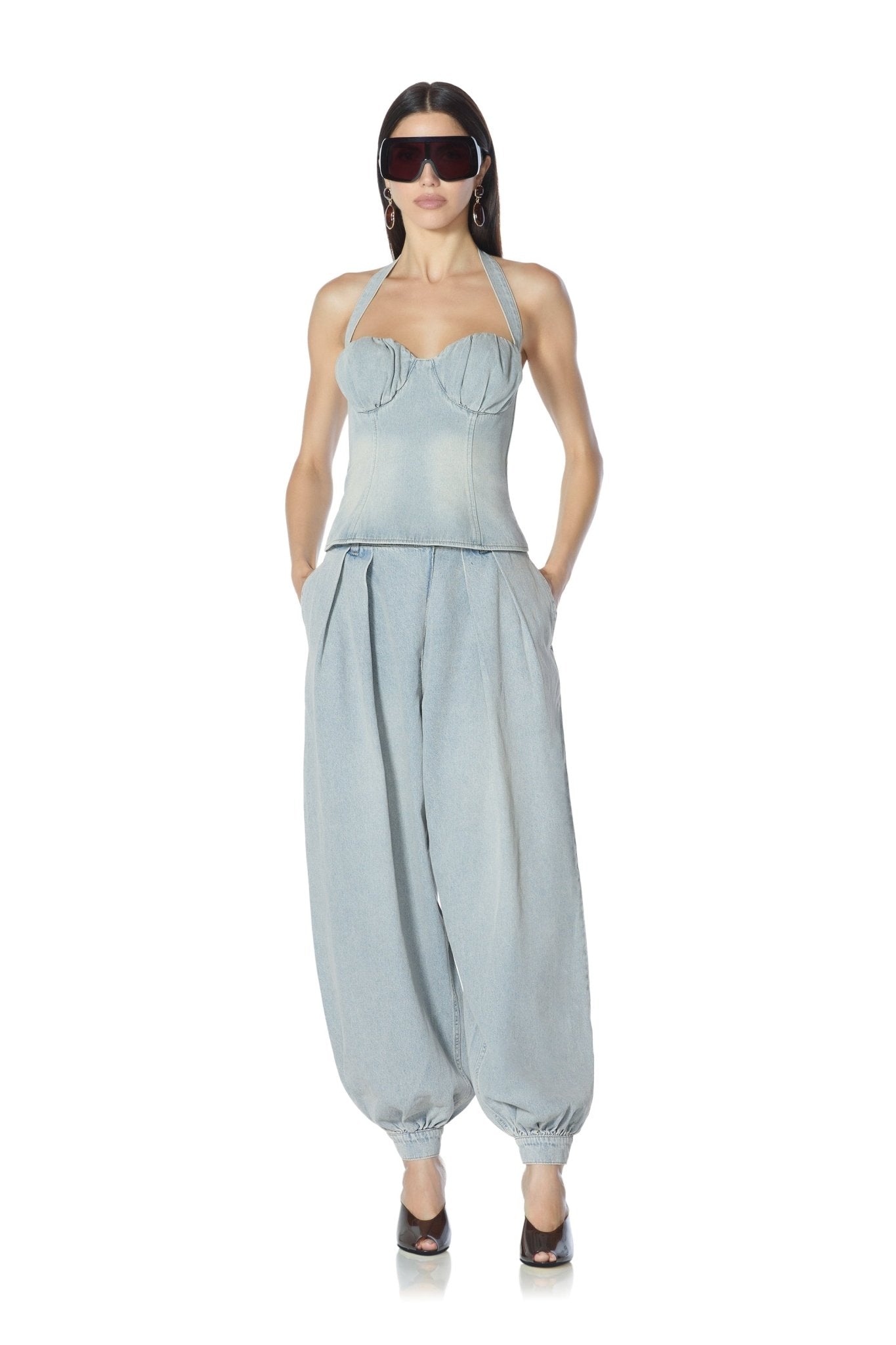 Tiffany Denim Pant - Sky Blue Wash - AFRM