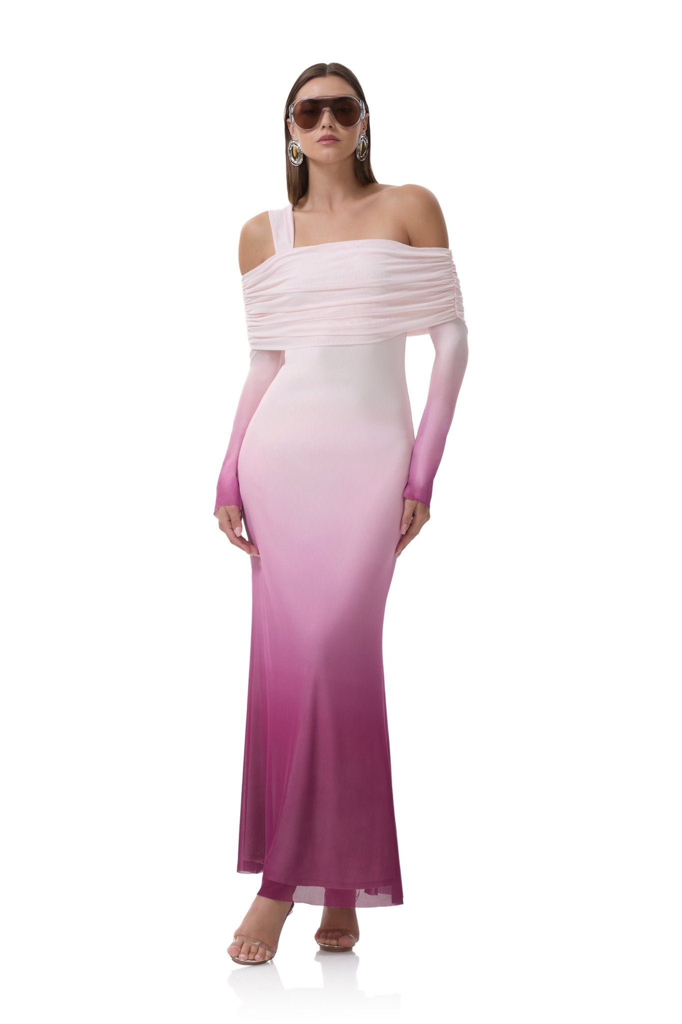 Tina Dress - Mauve Ombre - AFRM