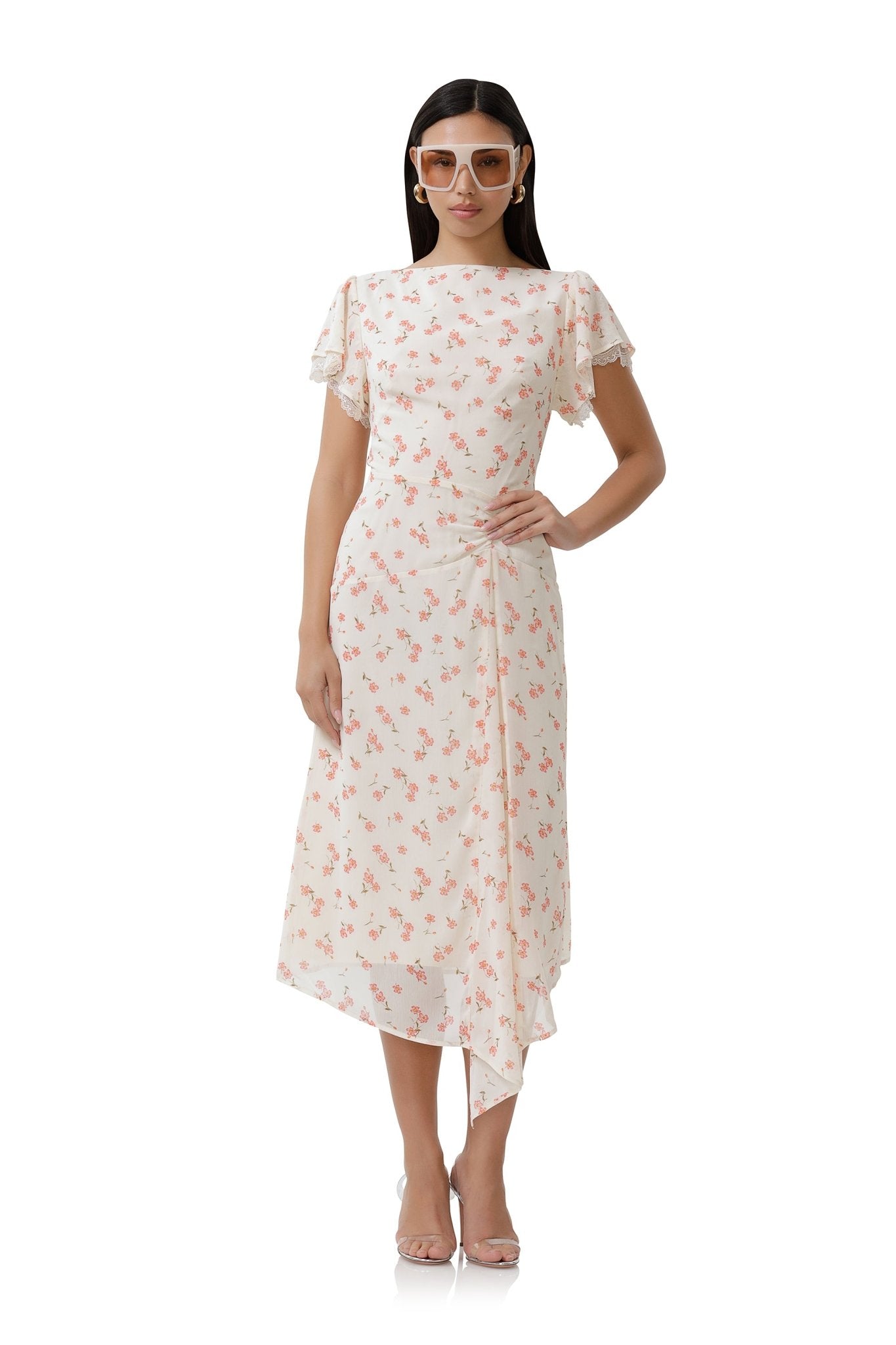 Vittoria Dress - Birch Ditsy - AFRM