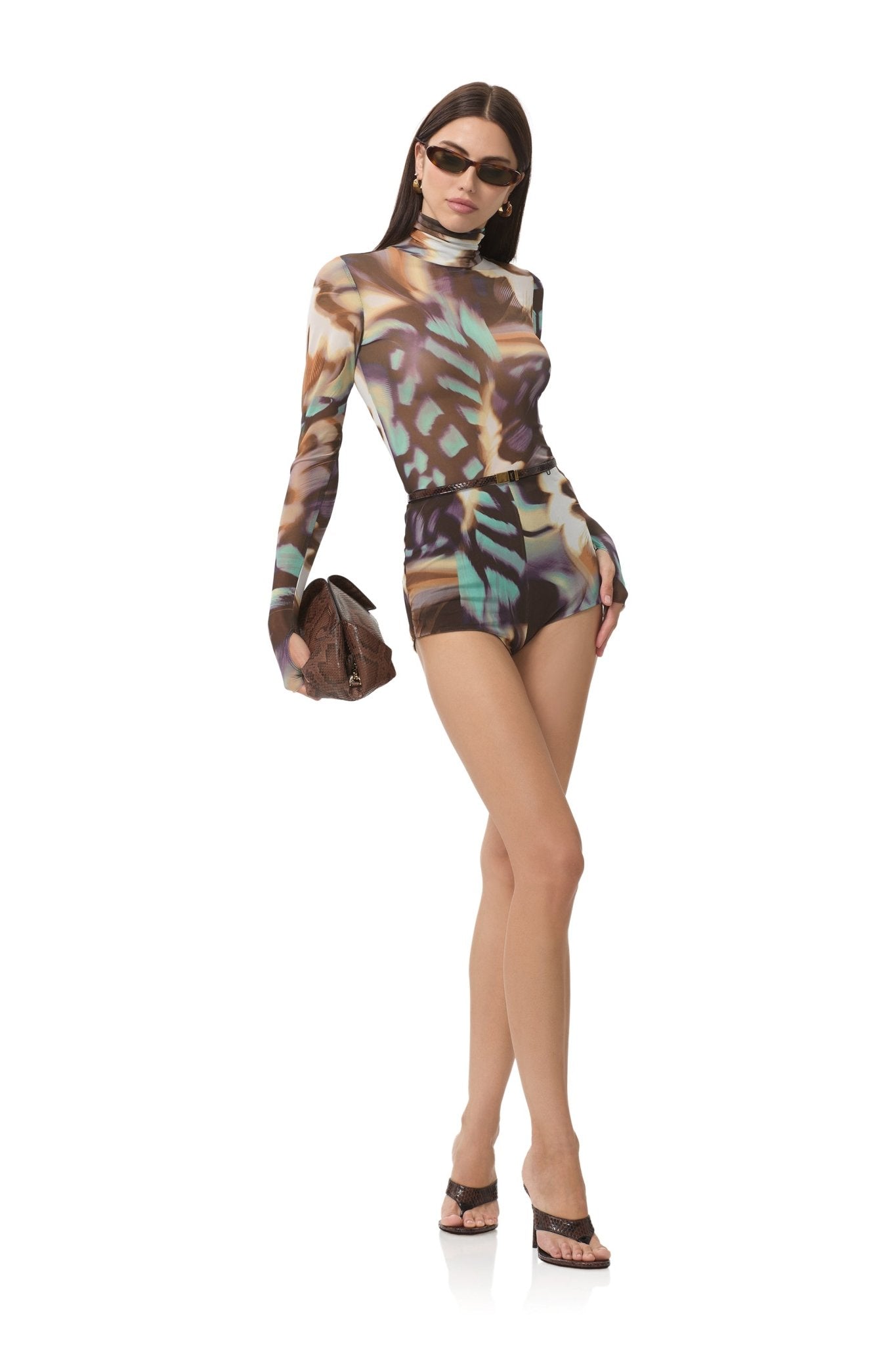 Yves Hot Short - Feather Swirl - AFRM