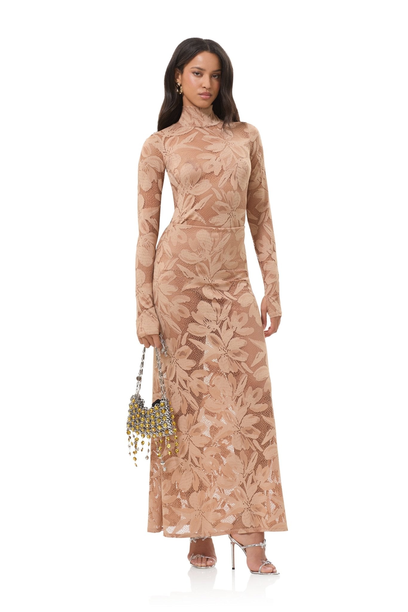 Zadie Crochet Lace Top - Almond - AFRM